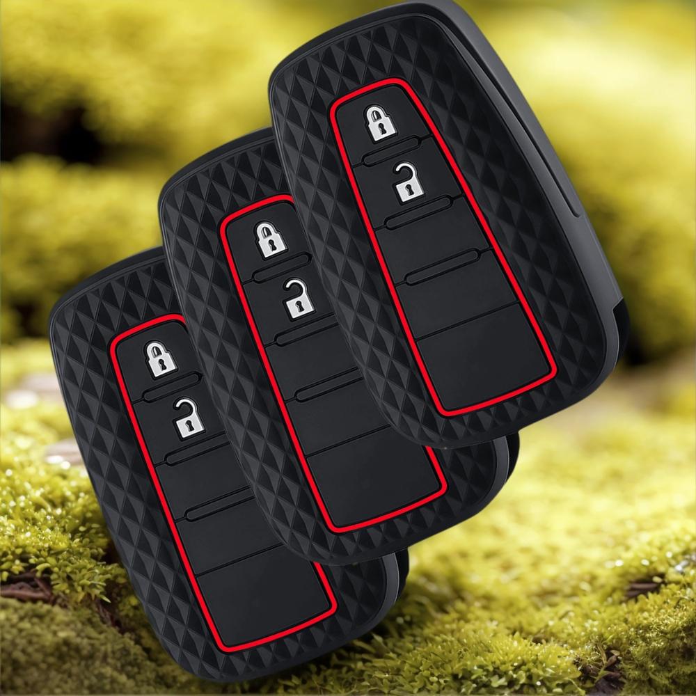 Silicone Car Key Case Cover Shell Fob For Toyota Prius Camry Corolla C-Hr Chr Rav4 Prado Accessories