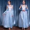 European Luxury Blue Royal Elsa Princess Halloween Costume