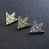 I-Remiel Vintage Driehoek Kroon Kraagspeld voor Mannen Vrouwen - Uitgesneden Broche Embleem Sieraden voor Shirt Pak Accessoires