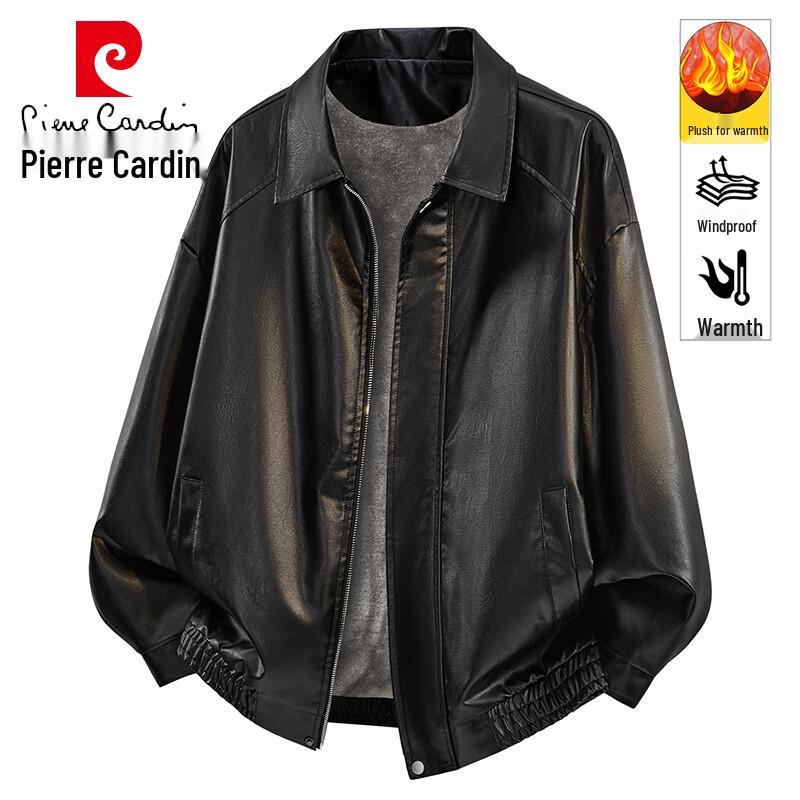 Pierre Cardin Men's Fleece Lined PU Jacket