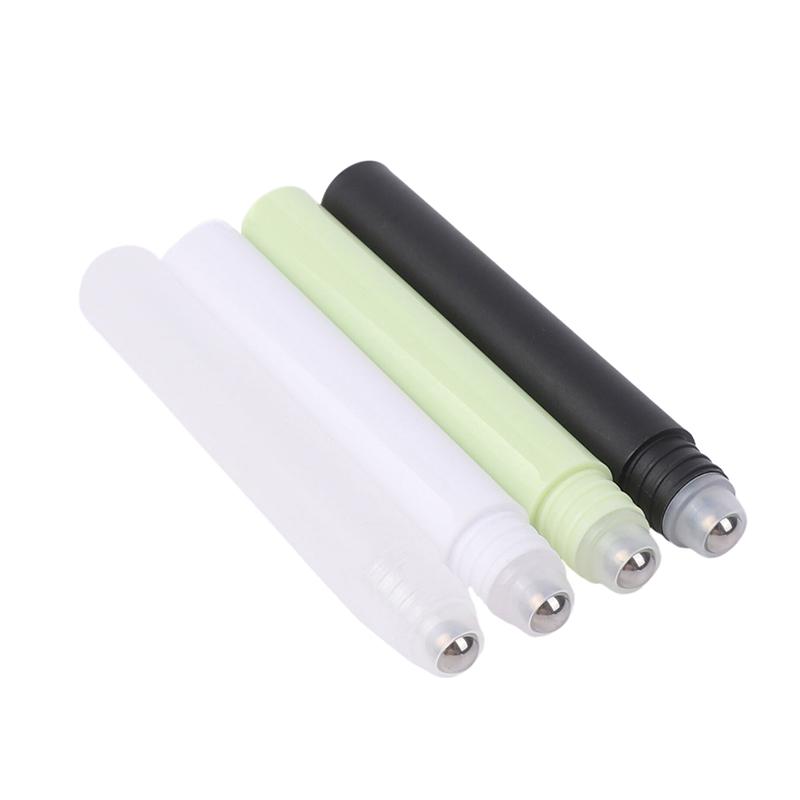 10Ml Empty Perfume Roll Roller Ball Bottle On Plastic Stainless Steel Liquids Oil Container Refillable Bottles Holders
