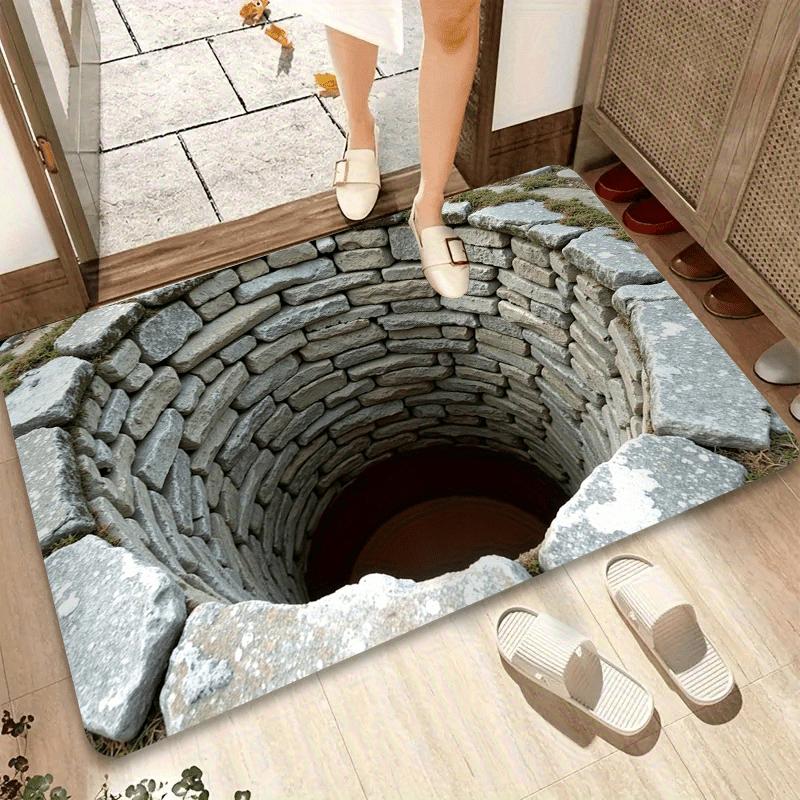 VIKAMA Horror Abyss 3D Carpet Indoor/Outdoor Bathroom Kitchen living room Floor Mat Bedroom Comfort Door Mat Home Decor