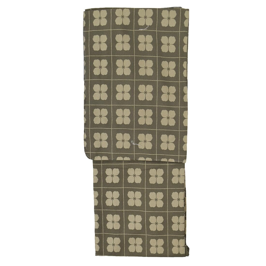 

Washable single item Fine pattern flower green kimono, lining, [Nagomiya] preta, lining, tailored, women s M, lattice_dull