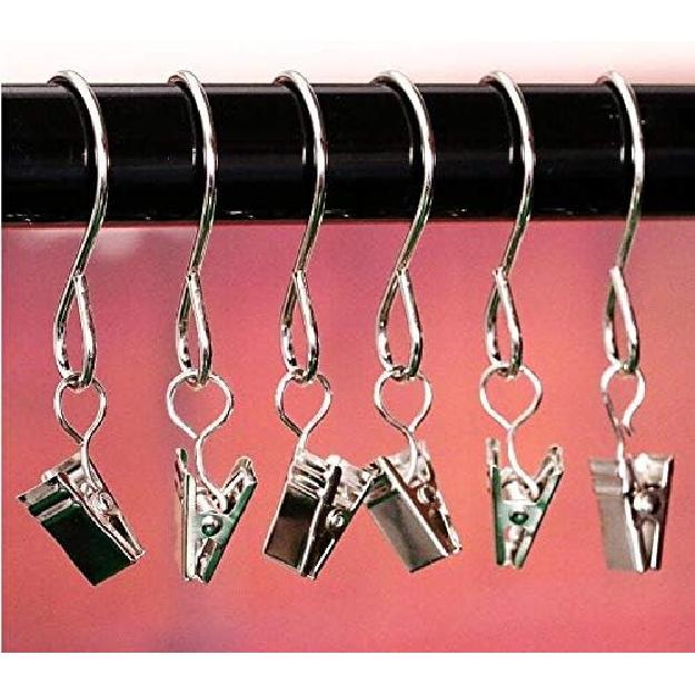 

Kissmi 50 Pack Stainless Steel Curtain Clips,String Party Light Hanger,Outdoor Activity Wire Holder for Photos.