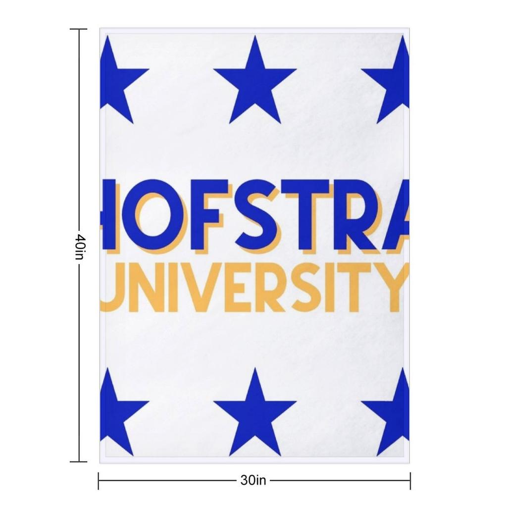 Hofstra University Throw Blanket Bed covers Flannel Soft Plaid Thin Blankets
