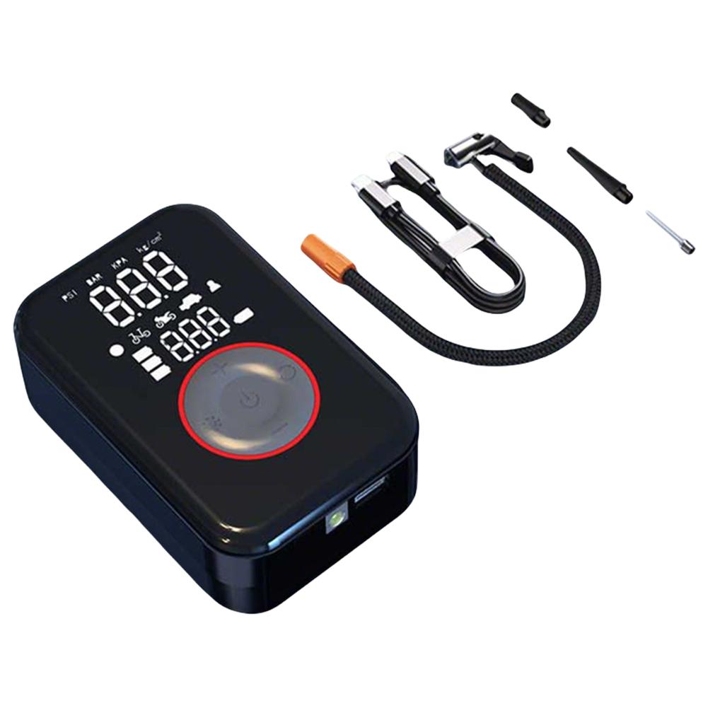 

Electric Car Inflation Pump USB Type-C Rechargeable Portable Digital Tire Air Pump Multifunction for Car Motorcycle Bike чёрный