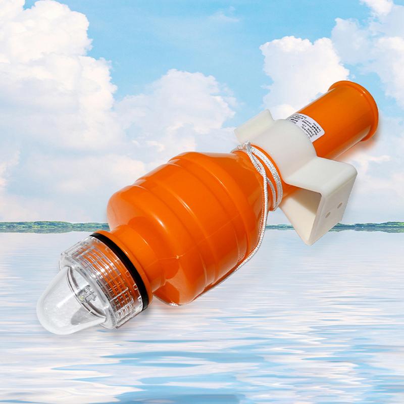 Lifebuoy Light Boat Flares Bait Lure Lamp With High-visibility LED Light For Kayaking Marine Pontoon Ship