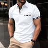 Men's summer checked polo shirt: a versatile, casual top with a pocket