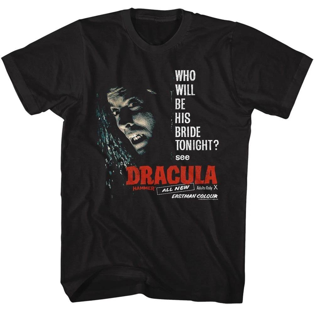 Hammer Horror - Be His Bride - American Classics - Solid Black Adult Short Sleev L