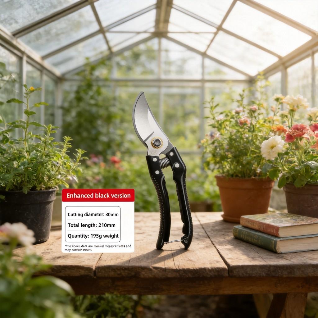 Garden Pruning Shears With Heavy Duty Blades For Fruit Tree Trimming And Garden Maintenance