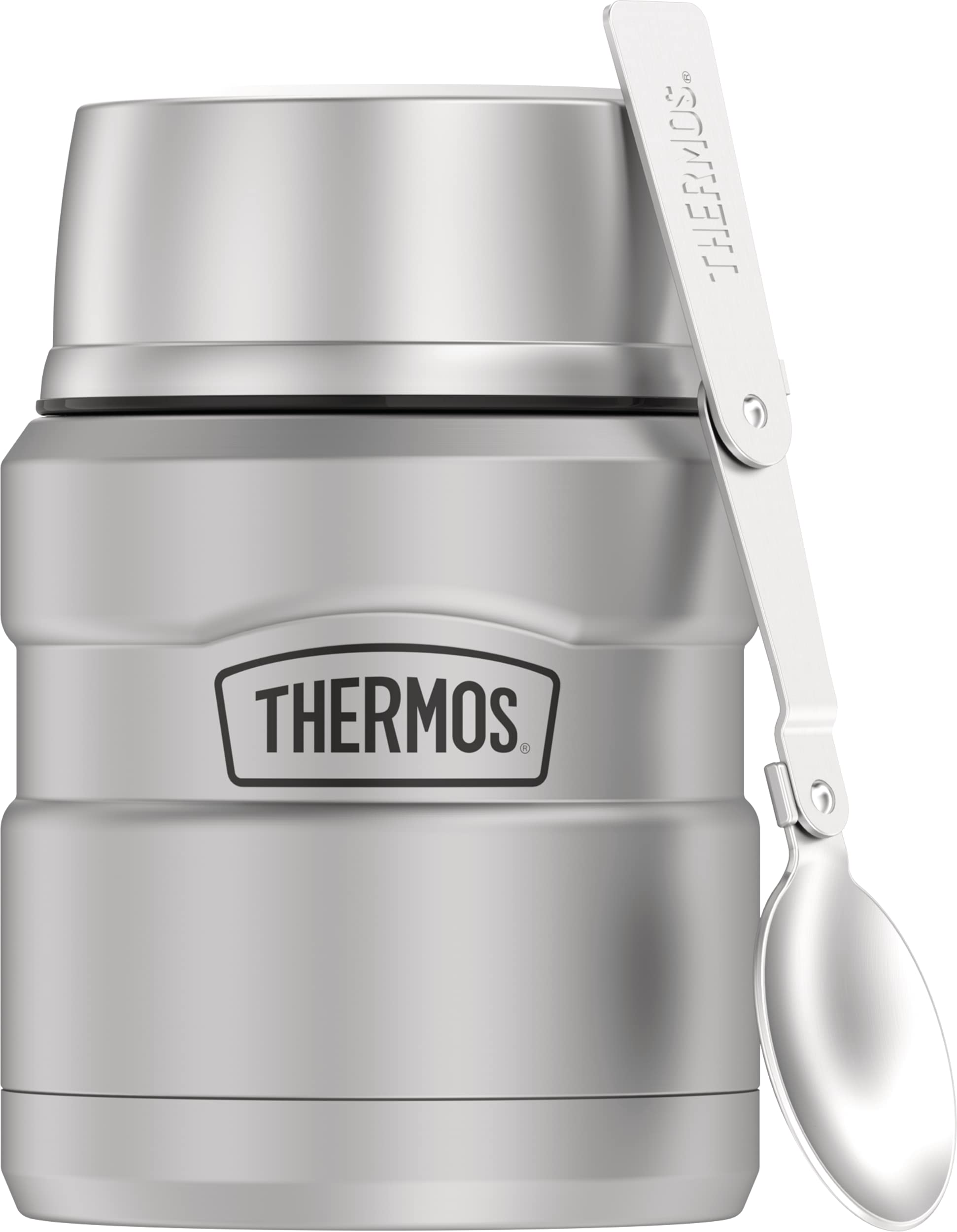 

Thermos Stainless Steel King Silver Food Jar (0.45L) Insulated (Silver)