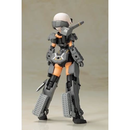 Kotobukiya Frame Arms Girl Gourai Kai Black with FGM148 Type Anti-Tank Missile, Approximately 160mm Tall, Non-Scale Plastic Model