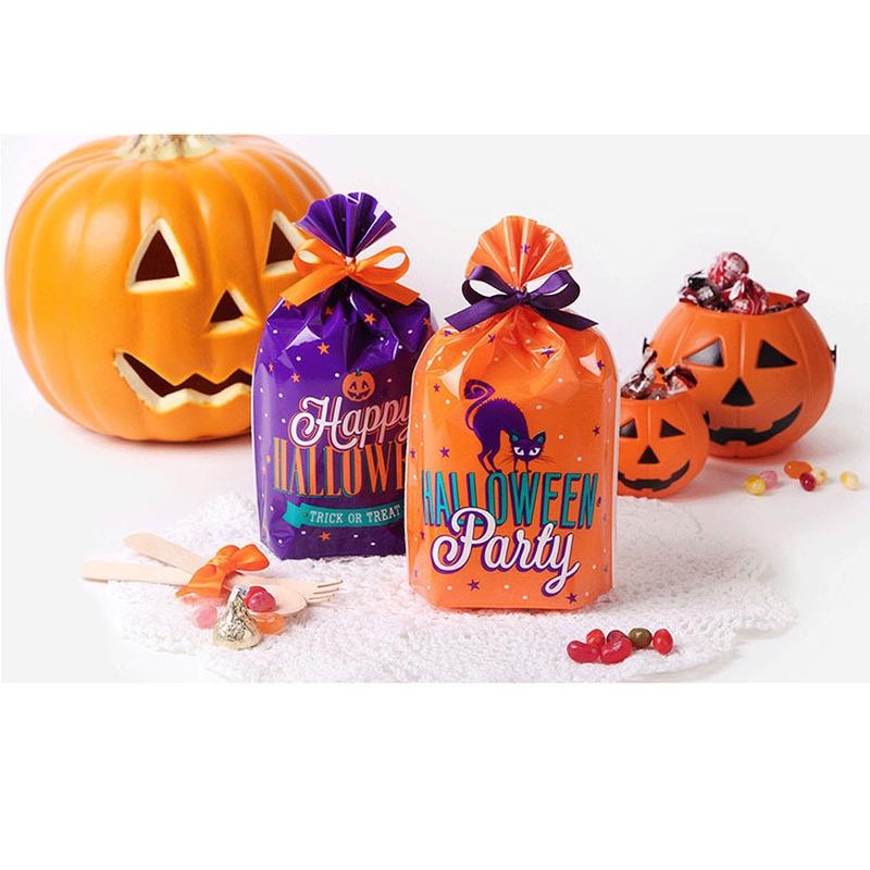 10pcs Halloween Candy Bags Cute Gift Bag Food Packaging