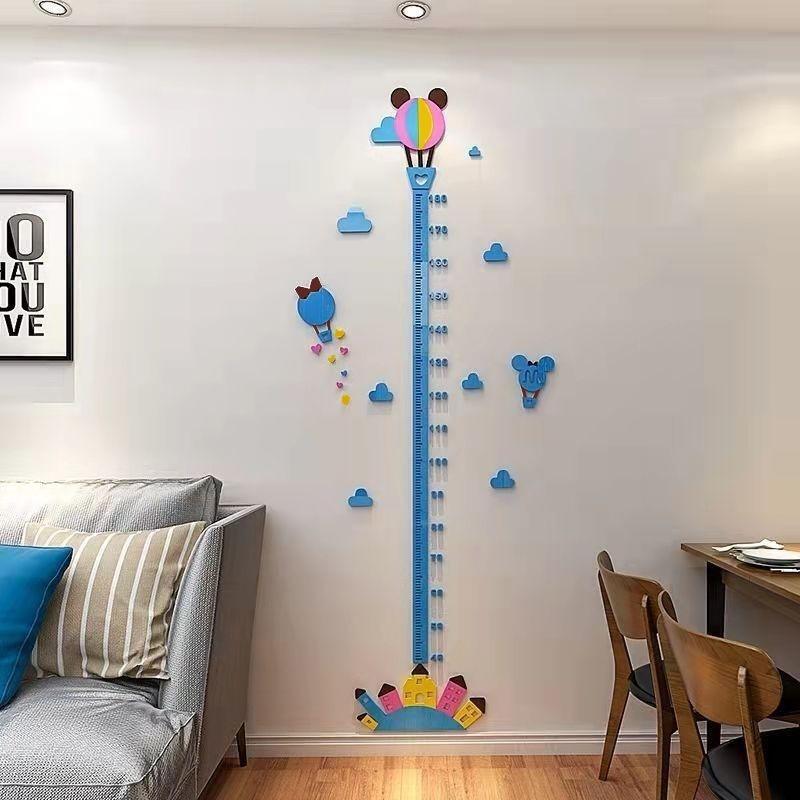 SEE KEAN Children s Removable Acrylic 3D Height Chart Wall Sticker