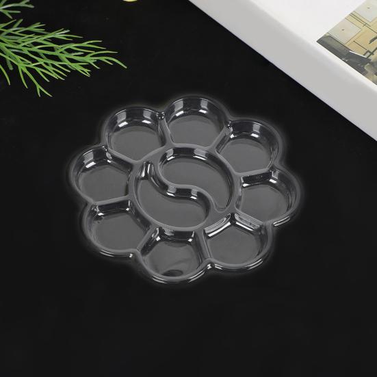 20 Piezas Bandeja de Pintura Desechable Paleta Transparente para Mezclar Colores Suministros de Pintura de Uso Único para Artistas Estudios de Arte Escuelas