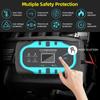 Auto Batterie Ladegerät 10A 12V Auto Smart Batterie Ladegerät Mit LCD Display Puls Reparatur Ladegeräte Nass Trocken Blei säure MYY