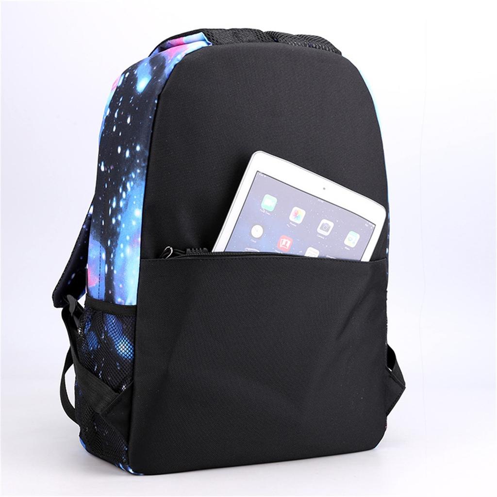 Movie Peripheral Print Backpack, School Bag Student Campus With Plush Ball Backpack
