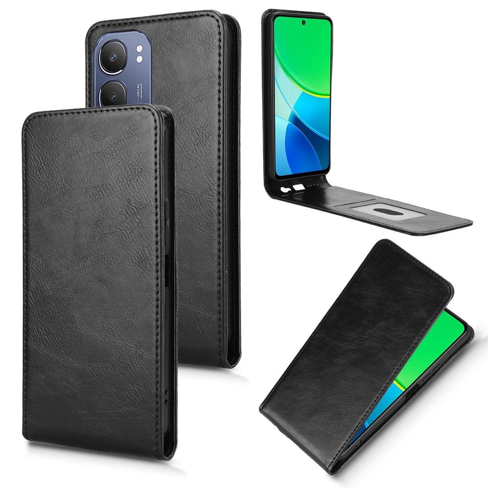 For Vivo Y19s 4G/Y29 5G Case with Card Slot Magnetic Vertical Flip Leather Phone Cover