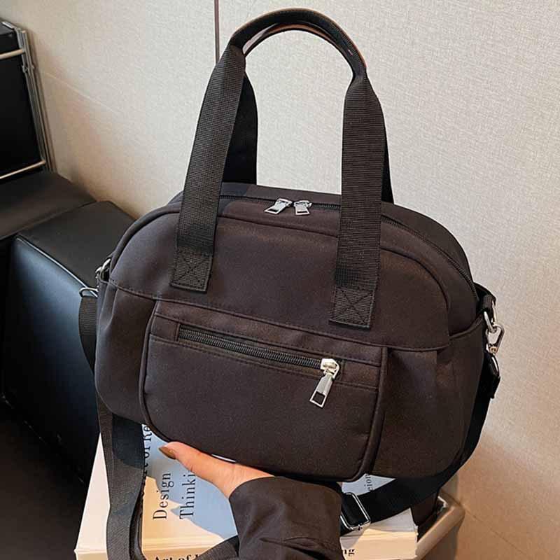 2025 New Japanese and Korean Casual Portable Travel Bag Large Capacity Lightweight Retro Shoulder Crossbody Bag Women