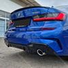 Gloss Black Rear Bumper Diffuser For BMW 3 Series G20 G21 318i 320i 320d 330i 330d M Sport 2019-2022 Pre-LCI MP Style Body Kit