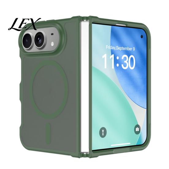 Smooth Touch Protective Shell Magnetic Matte Phone Case for iPhone 2026 New, Full Hinge Anti Oxidation Material Cover Protection, Not Yellowing