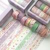 10 Pcs/set Kawaii Pink World Gold Decorative Adhesive Tape Masking Washi Tape Diy Scrapbooking Sticker Label Japanese Stationery
