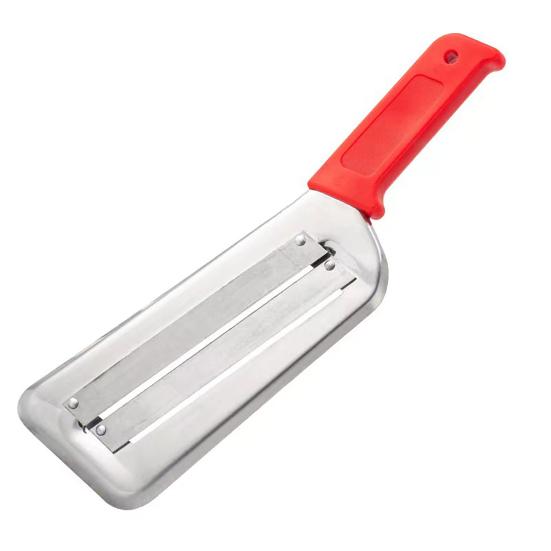 2Pcs Onion Slicer Stainless Steel Cabbage Shredder Safe Grip Vegetable Slicer for Sugarcane Potatoes Coleslaw