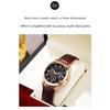 Premium Leather Band Men's Watch + Case Included