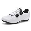 Unisex Road MTB Cycling Shoes With Dual Buckle Hard Sole Rubber Outsole
