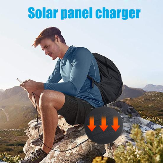 1.2W 5V Solar Panel Portable Lightweight Type-C Motorized Blinds Windows Phone Light 3.7V-5V Electronics Device USB Solar Charger Board