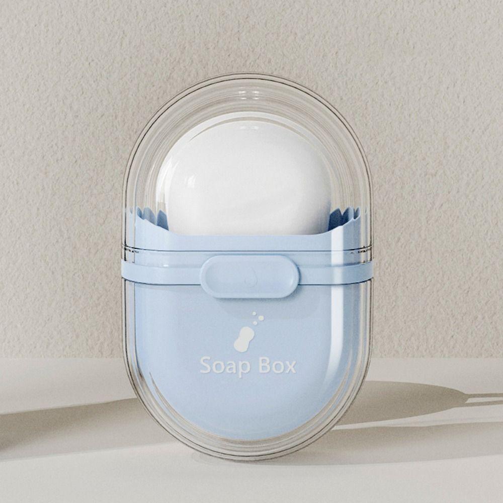 Drain Travel Soap Box Sealed Portable Soap Tray Portable Soap Storage Dishes