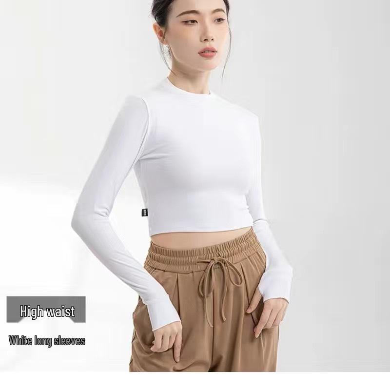 

Женский танцевальный топ с длинным рукавом, облегающего кроя, для осени/зимы 4XL