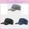 Military Cap With Leather Patch For Men And Women Spring Summer Sun Protection