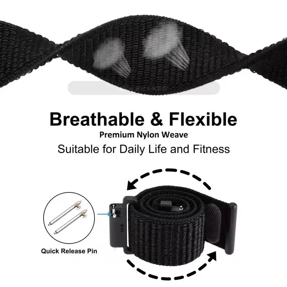 Nylon Strap for Haylou Watch 4 4S S6 S8 R8 RS5 RS4 Plus Max, Watchband for Haylou Solar 5 Ultra/IRON N1 Neo LS12 LS11 Breathable Bracelet