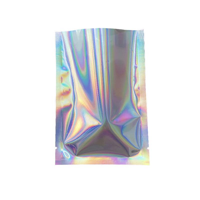 Iridescent Laser Foil Miniature Food Toy Blind Bags – Empty Flat Vacuum Bag for Mask & Cosmetics Packaging