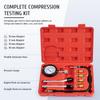Engine Compression Meter with M10 M12 M14 M18 Adapter 0-300 PSI Pressure Gauge Automotive Cylinder Tester Kit