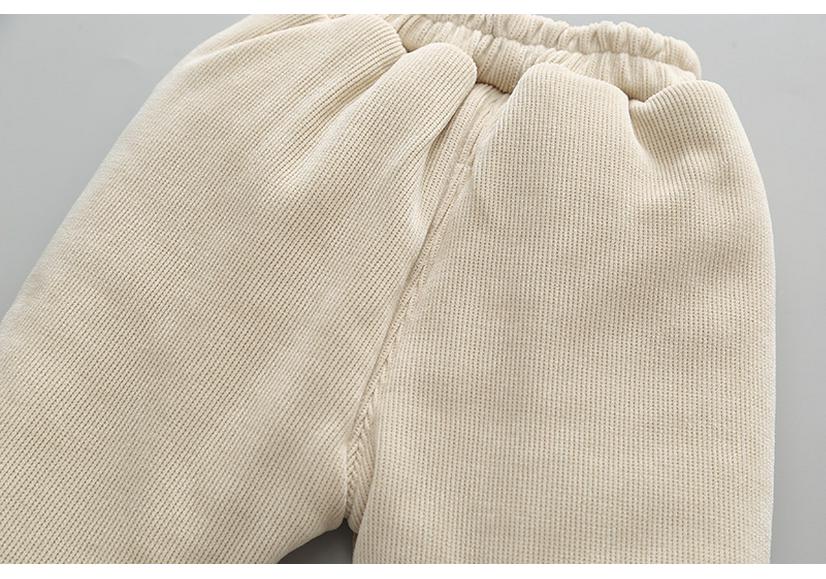 Girls' Winter Cotton Fleece-Lined Pants - Thick, Warm & Stylish Loose Fit