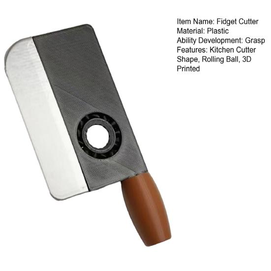 Cortador de Cozinha Fidget Spinner Brinquedo Alívio do Estresse Impressão 3D Bola Rolante Brinquedo Cortador Giratório Trabalhador de Escritório em Casa Redução da Ansiedade Brinquedo de Mesa