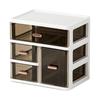 Connectable Plastic Shelf Set With Multiple Sections For Neat Home Or Office Use
