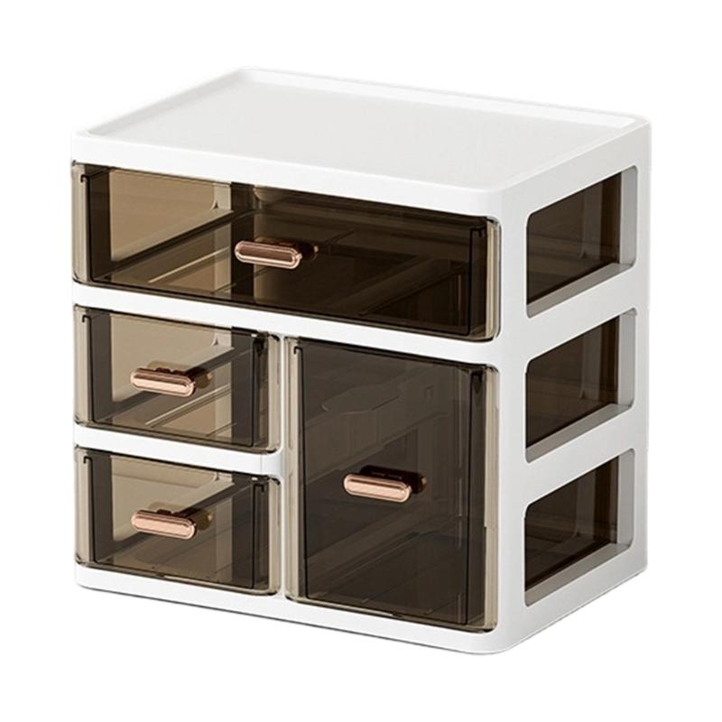 Connectable Plastic Shelf Set With Multiple Sections For Neat Home Or Office Use