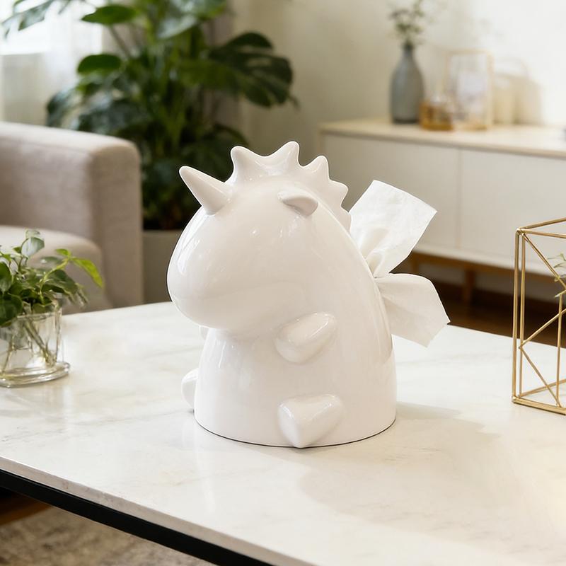 Cute Unicorn Tissue Box Home Living Room Decoration Ornament Cartoon Tissue Box Kitchen Bathroom Storage Supplies Gift