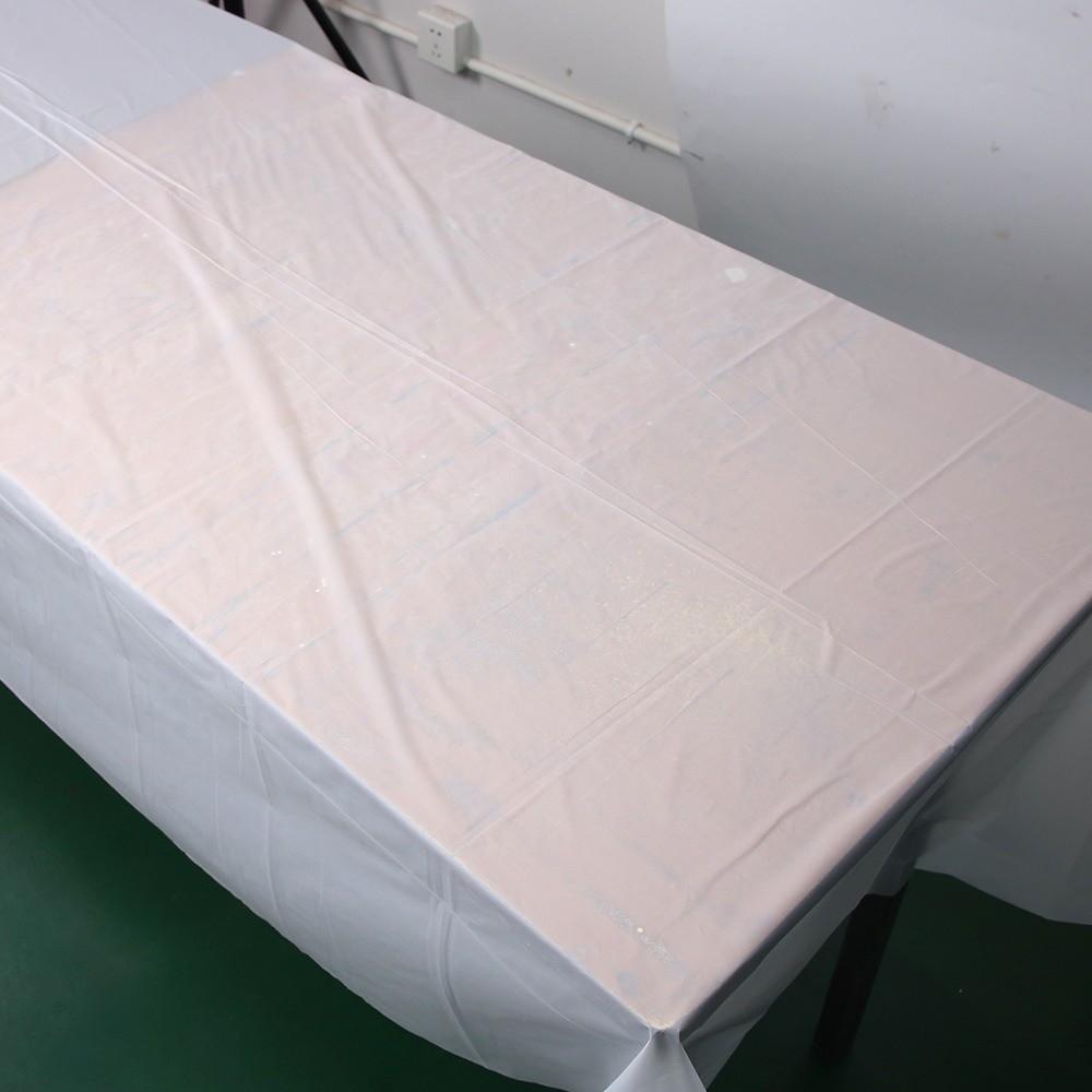 PE White Tablecloth Disposable Table Cloth New Glossy Tablecloth  Table Decoration