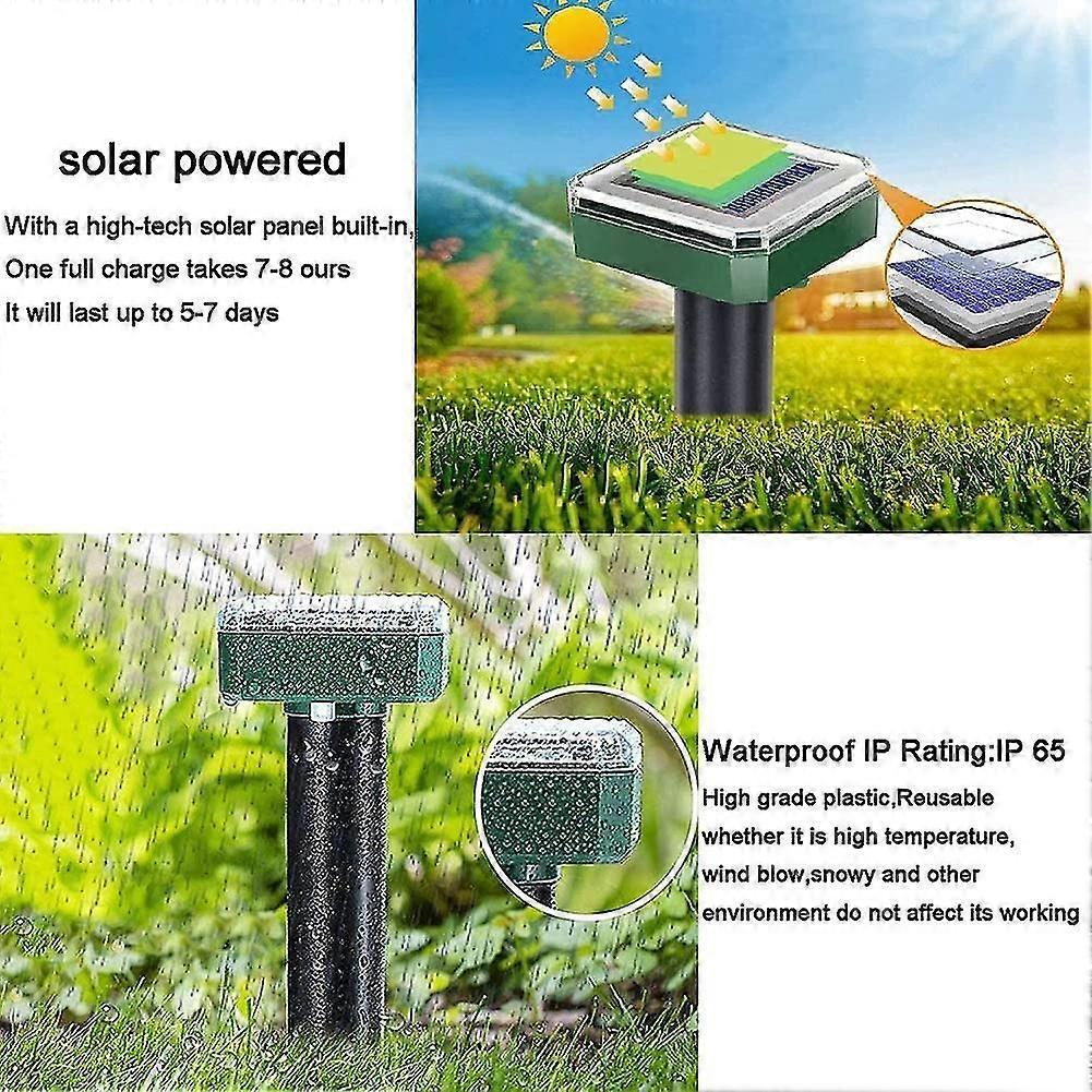6pcs Solar Snake Repellent For Outdoors,snake Repeller Ultrasonic Solar,snake Away Repellent For Outdoors