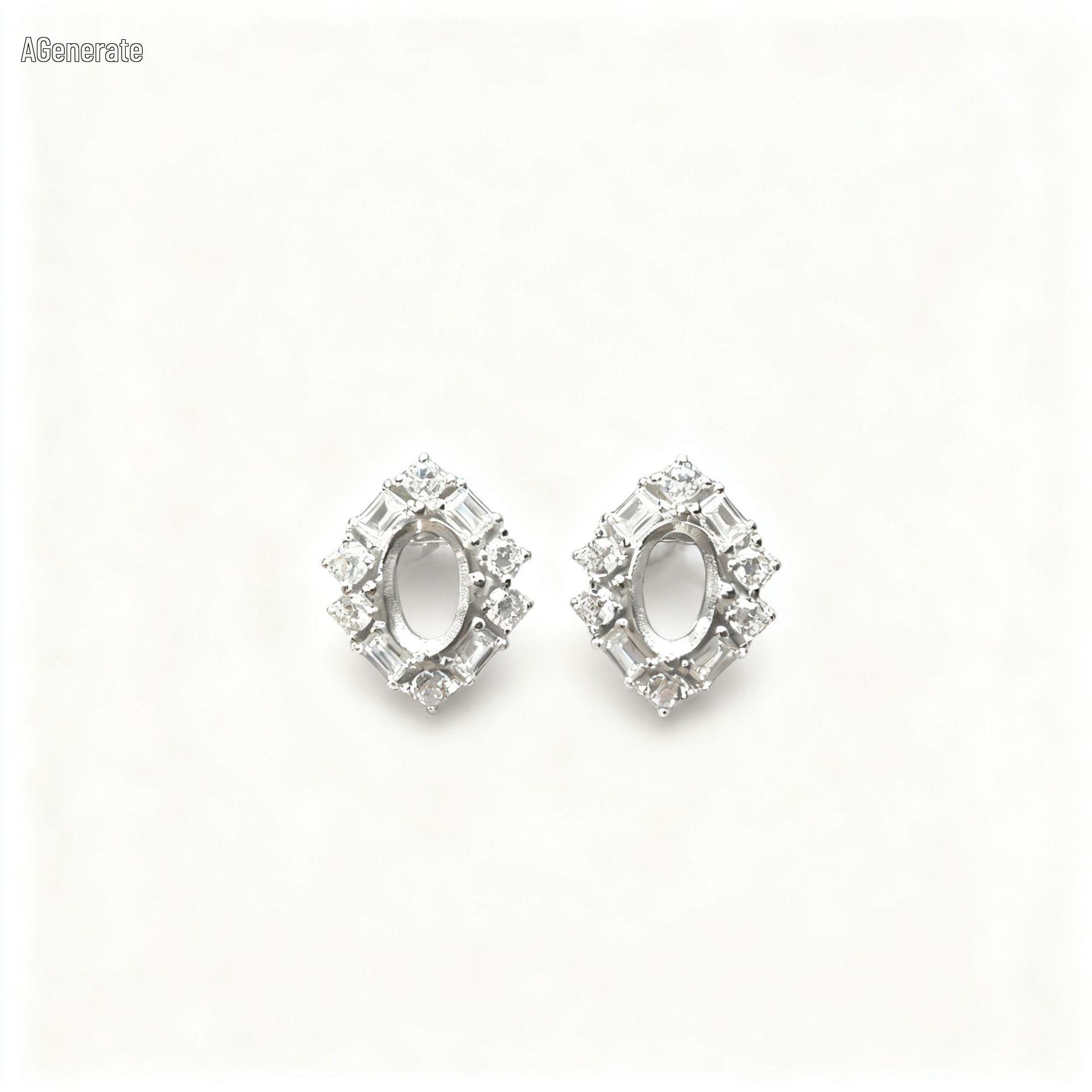 

S925 Silver Inlaid Gem Earrings - Stylish, Natural, Versatile