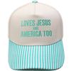 LOVES AMERICA embroidered truck driver baseball cap color matching European and American men's and women's casual sun hat