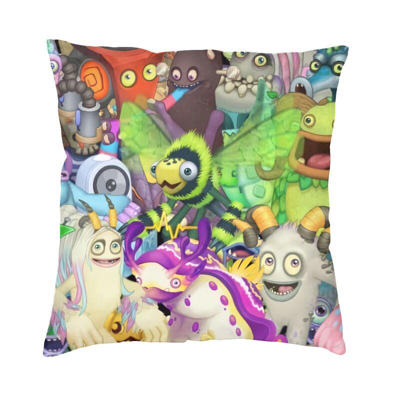 Fashion My Singing Monsters Game Anime Cartoon Throw Pillow Cover Home Decorative Custom Square Cushion Cover 45x45 Pillowcover