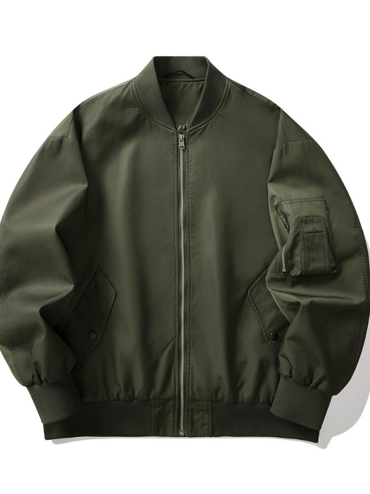 

Мужская мода бейсбольный трикотаж, однотонное хлопковое пальто, мужское новое осенне-зимнее пальто с длинными рукавами, новое мужское хлопковое пальто, куртка 3XL зелёный