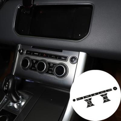 Alloy Air Condition Button Stickers Trim For Range Rover Sport Vogue 2014-2017