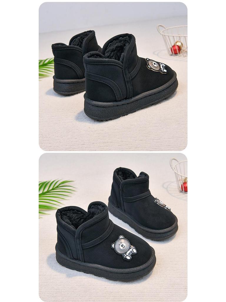 2025 Winter New Cotton Snow Boots: Thick, Warm, Anti-Slip for Kids