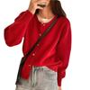 Core-spun Sand Sweater, Knitted Cardigan, Stacked with A Loose and Gentle Coat, with A Korean Version of A Foreign-style Women's Top On The Outside.